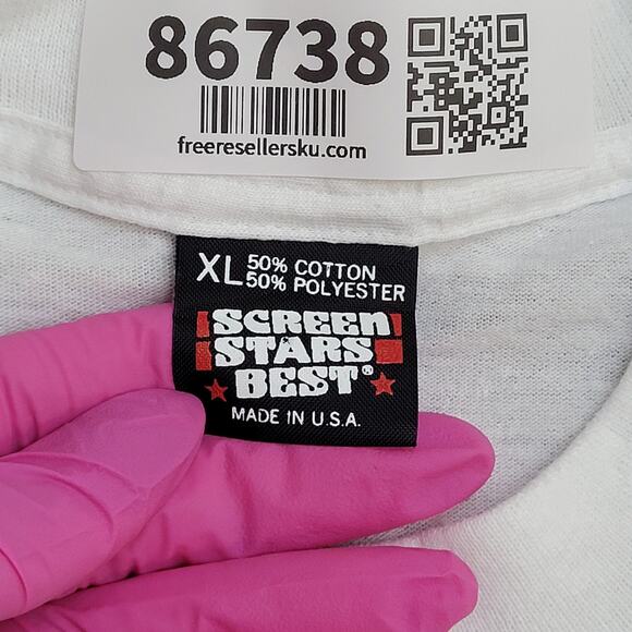 Vintage 80s Last-Exit Surfer Shirt XL 21x27 Summer-Fun Crop USA - Picture 5 of 15